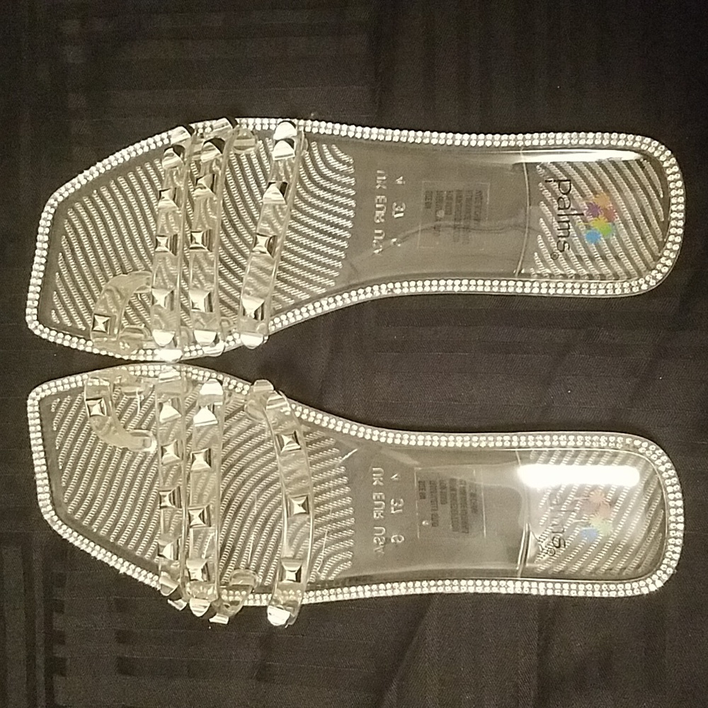 Women's Slip On Jelly Stud Sandals